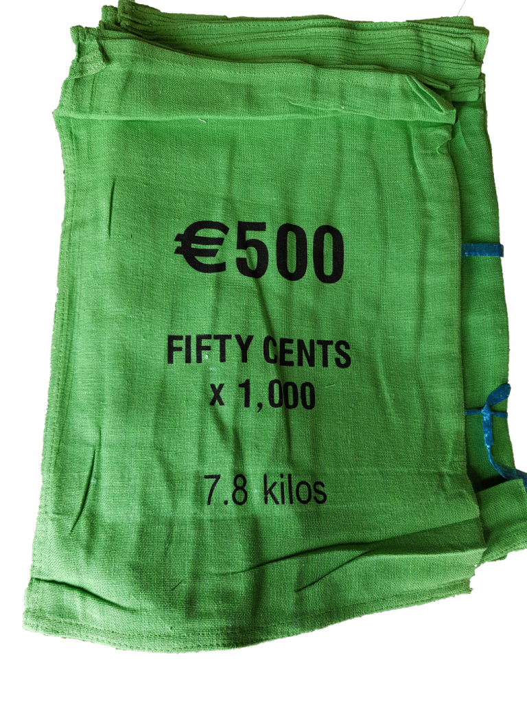 Variety of Coin Bags Cotton Pack of 48 Sacks.ie